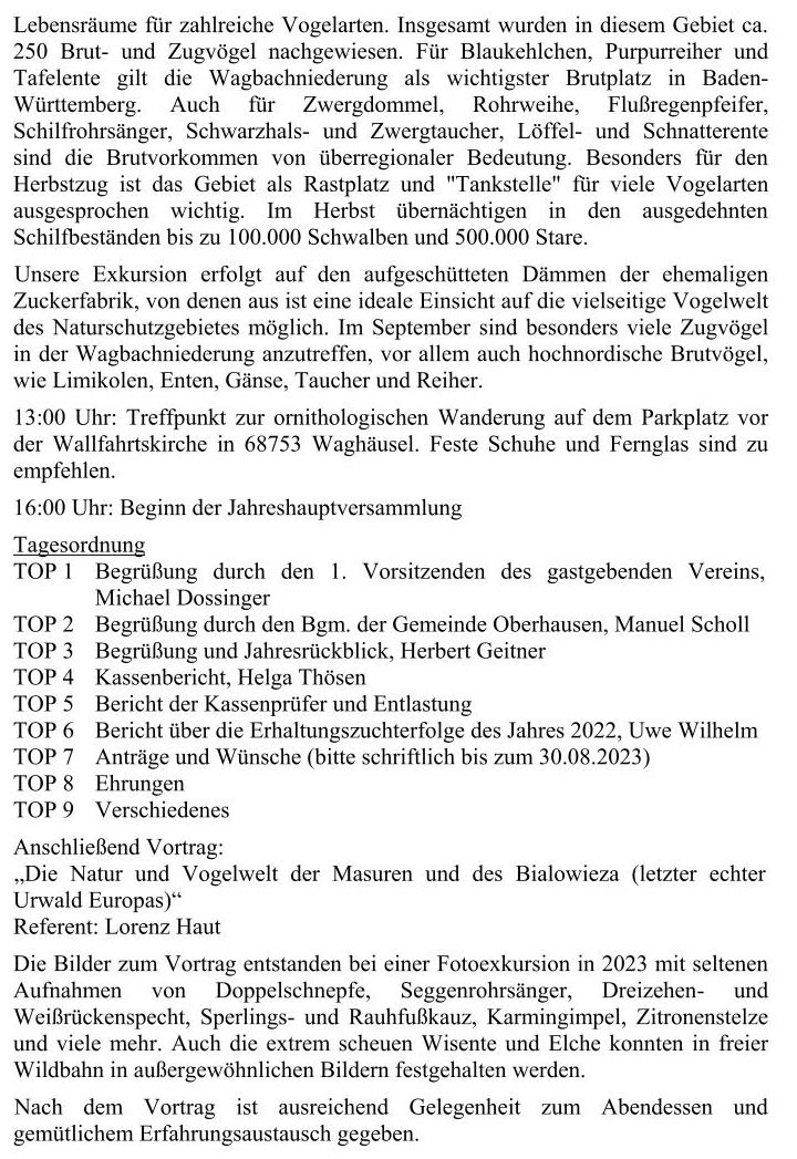Nachrichten des Landesverband Baden-Württemberg e. V.